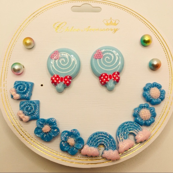 Earrings Rainbow 🌈 LOLLIPOPS! - Picture 13 of 14